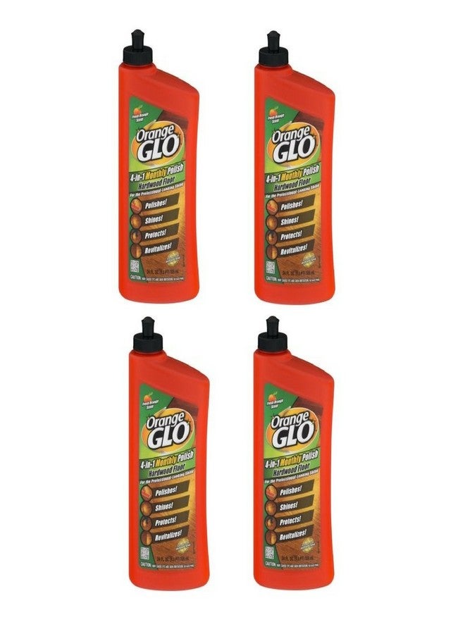 ORANGE GLO Hardwood Floor 4-in-1 Monthly Polish, 24 Oz (Pack of 4)